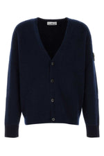 Navy Blue V Neck Cardigan 1