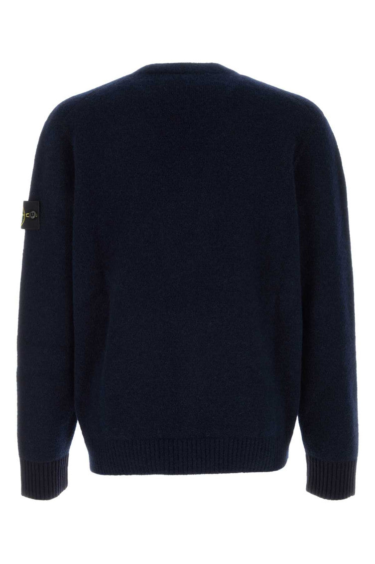 Navy Blue V Neck Cardigan 2