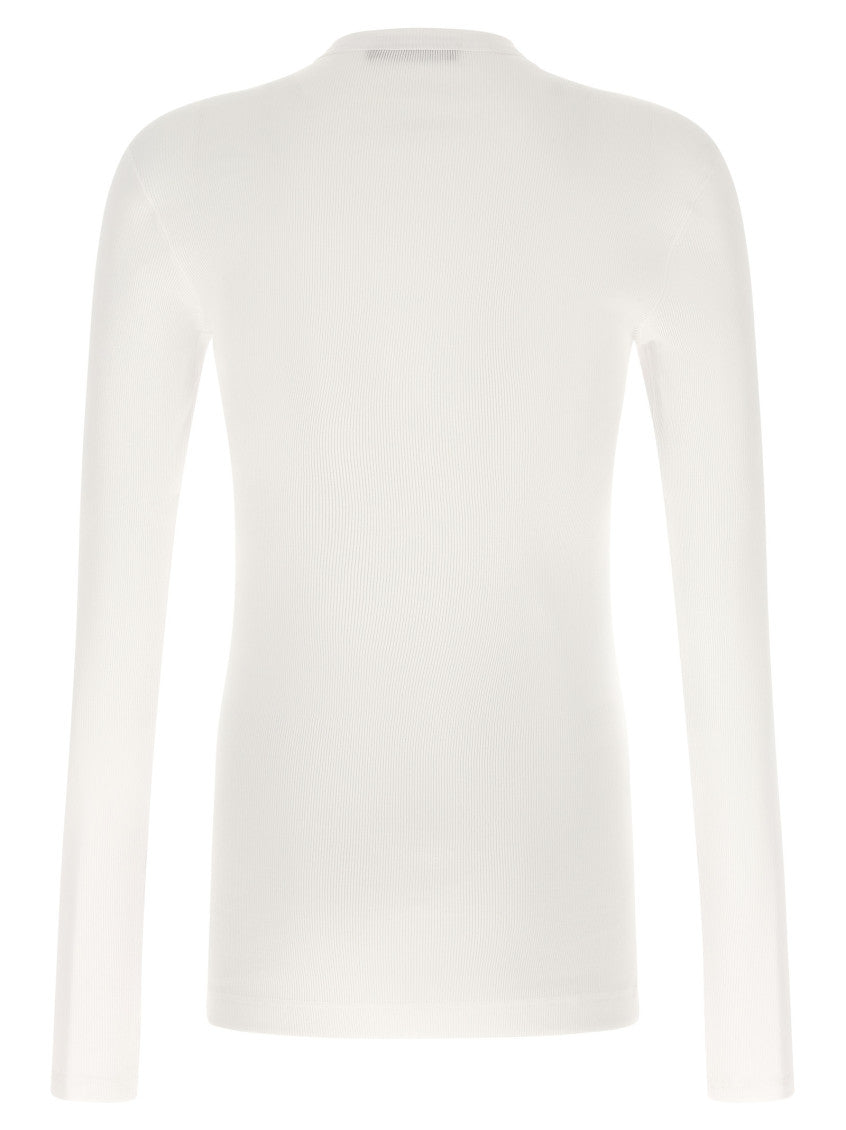 White Slim Henley T-Shirt 2