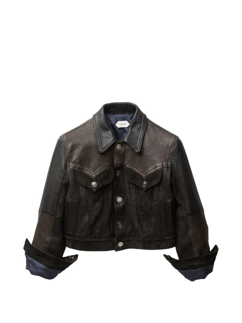Black Shirt Collar Jacket 1