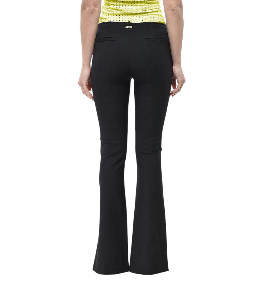 Black Bootcut Flat Front Pants 2