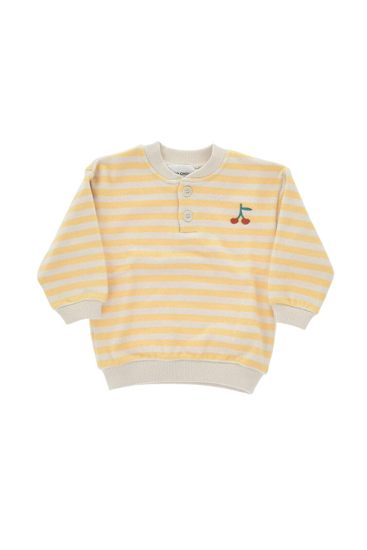 Babies Yellow Stripes Sweatshirt 1
