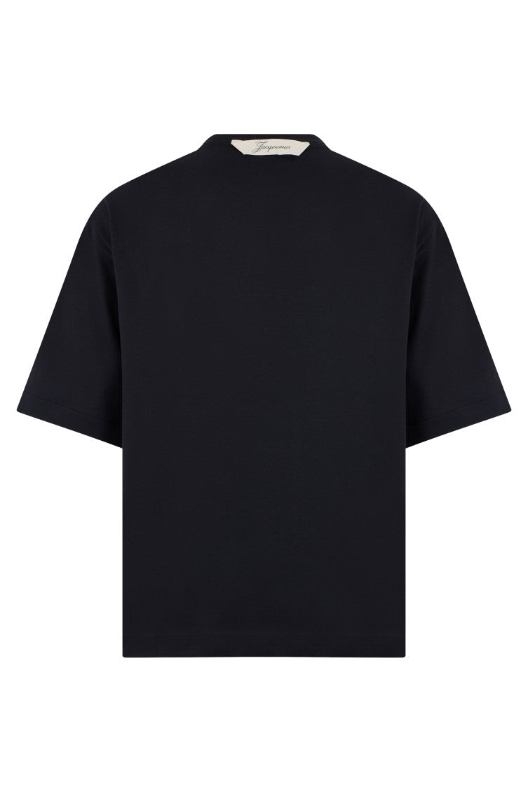 Black Crew Neck T-Shirt 2