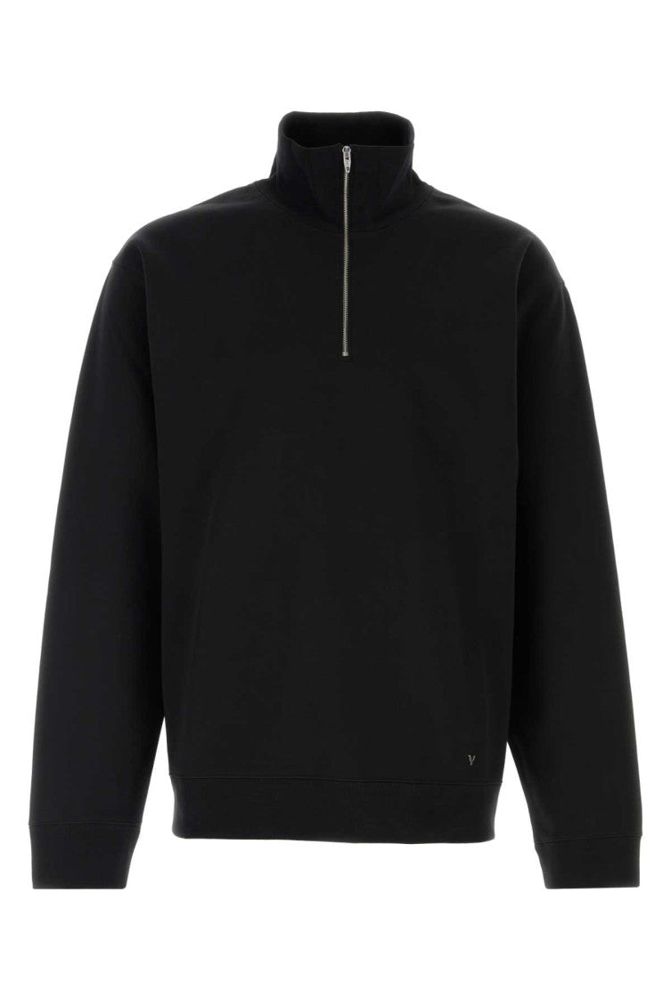 Black Half Zip Sweatshirt 1