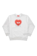 Girls White Graphic Sweatshirt 1