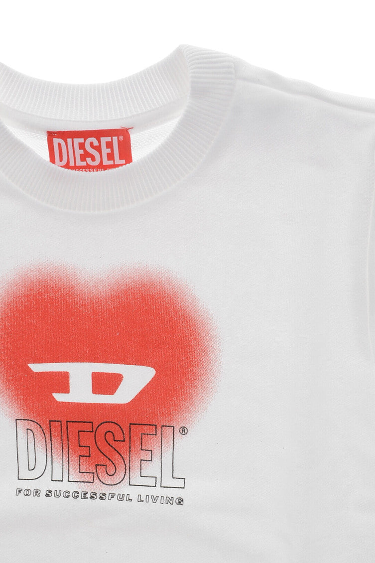 Girls White Graphic Sweatshirt 3
