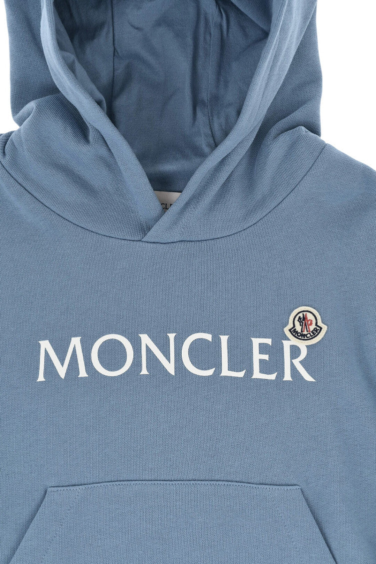 Boys Blue Logo Fleece Hoodie 3