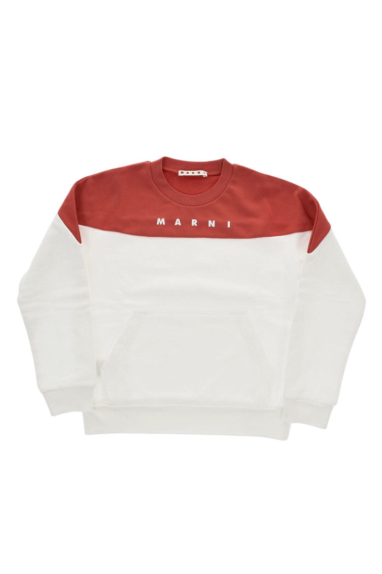 Boys Red Color Block Sweatshirt 1