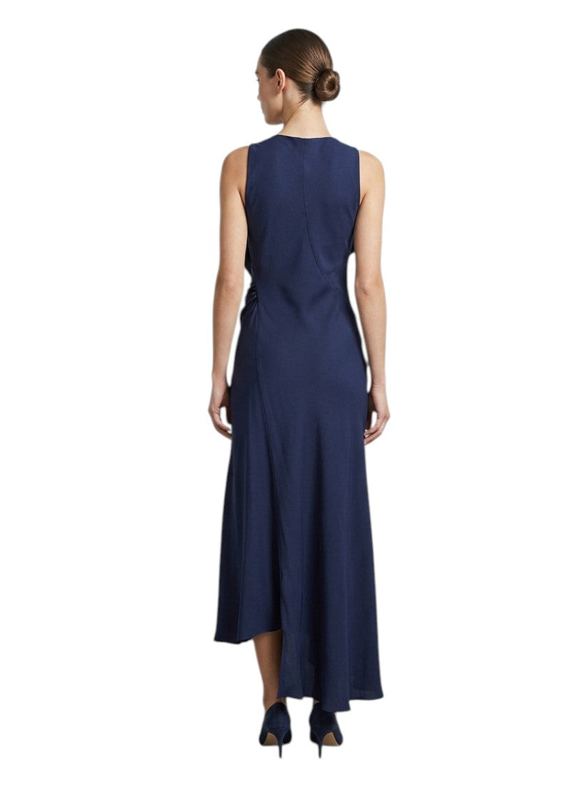 Blue V Neck Maxi Dress 2
