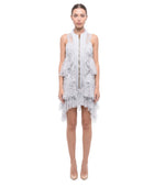 Light Blue Lace Mandarin Collar Dress 1