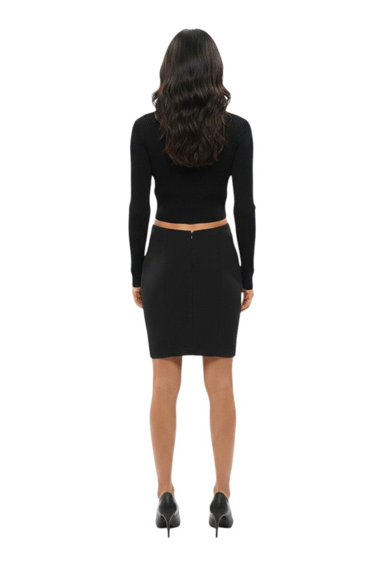 Black Above Knee Skirt 2