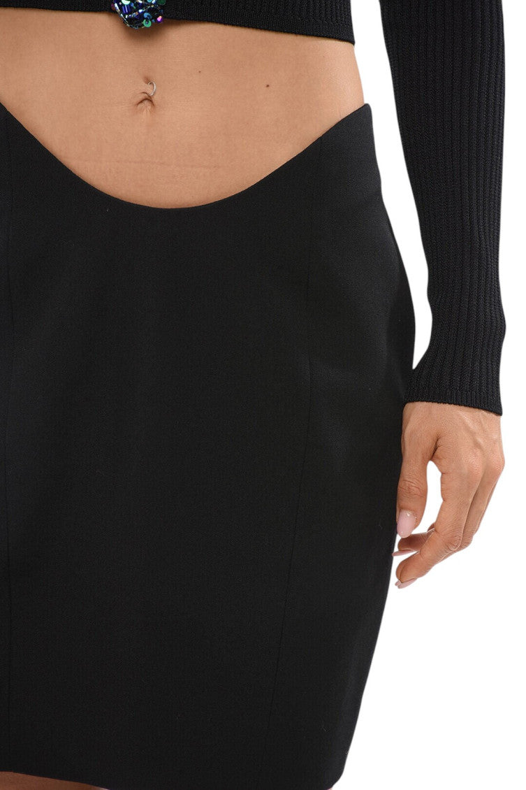 Black Above Knee Skirt 3