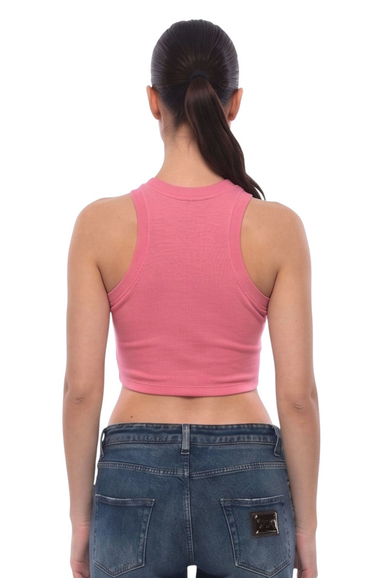 Pink Logo Crew Neck Top 2