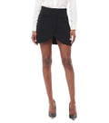 Black Solid Above Knee Skirt 1