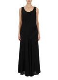 Black Lace Scoop Neck Maxi Dress 1