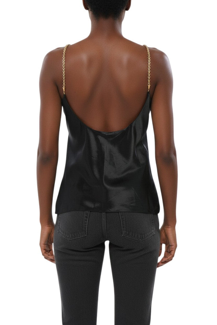 Black Solid Halter Neck Top 2