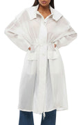 White Hood Trench Coat 1