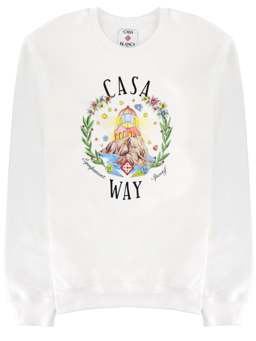White Graphic Sweatshirt 1