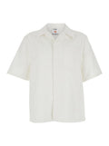 White Relaxed Solid Shirt 1