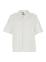 White Relaxed Solid Shirt 1