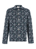 Blue Regular Jacquard Shirt 1