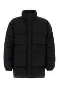 Black Mock Collar Down Jacket 1