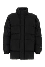 Black Mock Collar Down Jacket 1