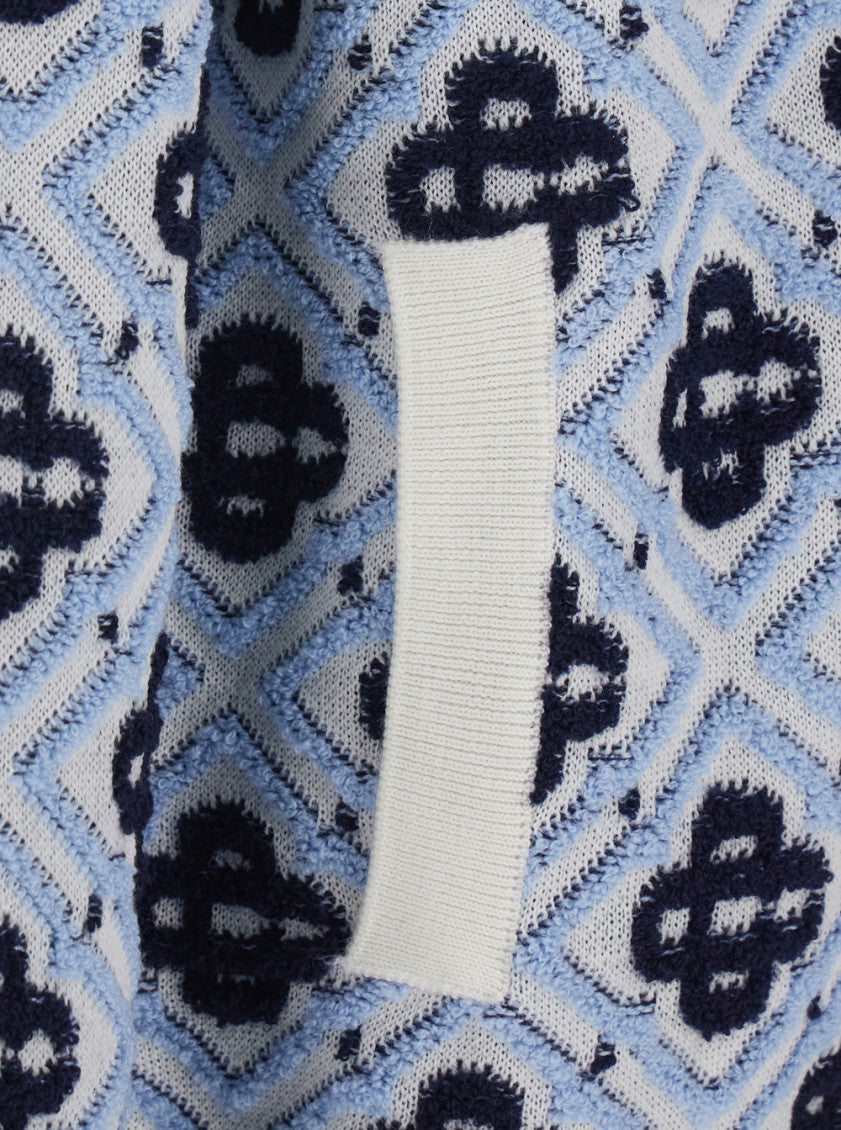 Light Blue Jacquard Hoodie 3