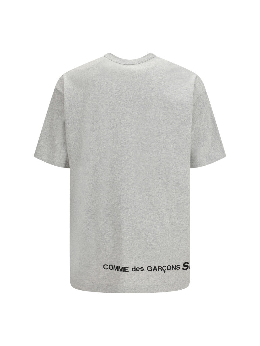 Grey Solid Crew Neck T-Shirt 2