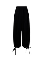 Black Loose Elasticated Pants 1