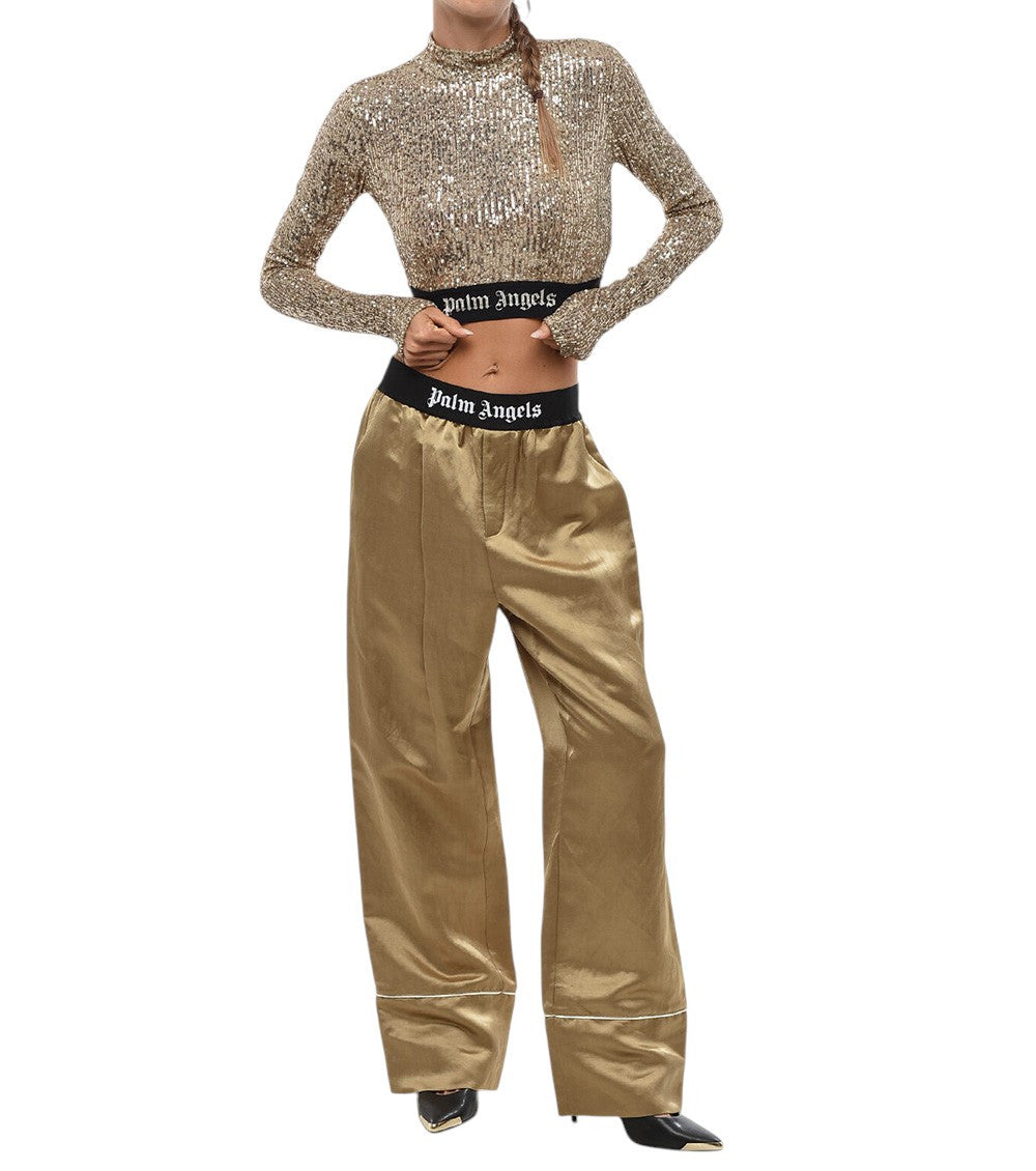 Gold Embellished Mock Collar Top 2