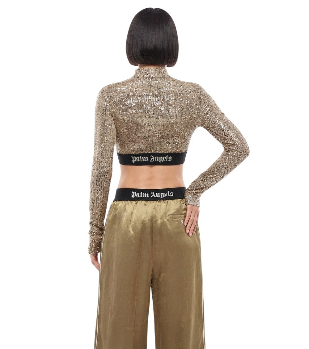 Gold Embellished Mock Collar Top 3