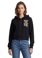 Black Graphic Hood Sweatshirt 1