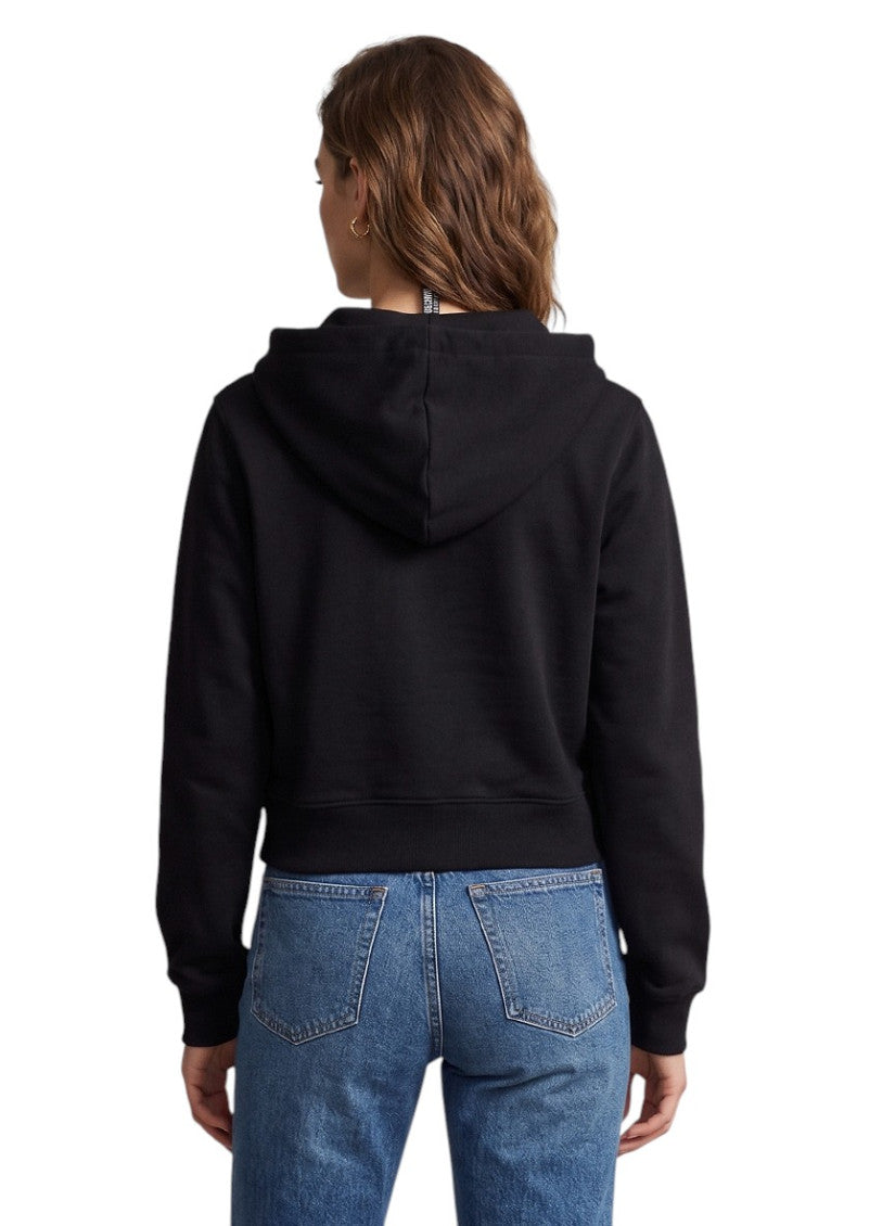 Black Graphic Hood Sweatshirt 2