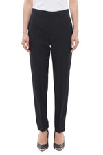 Black Tailored Flat Front Pants 1