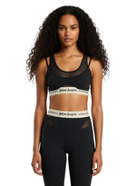 Black Logo Scoop Neck Top 1