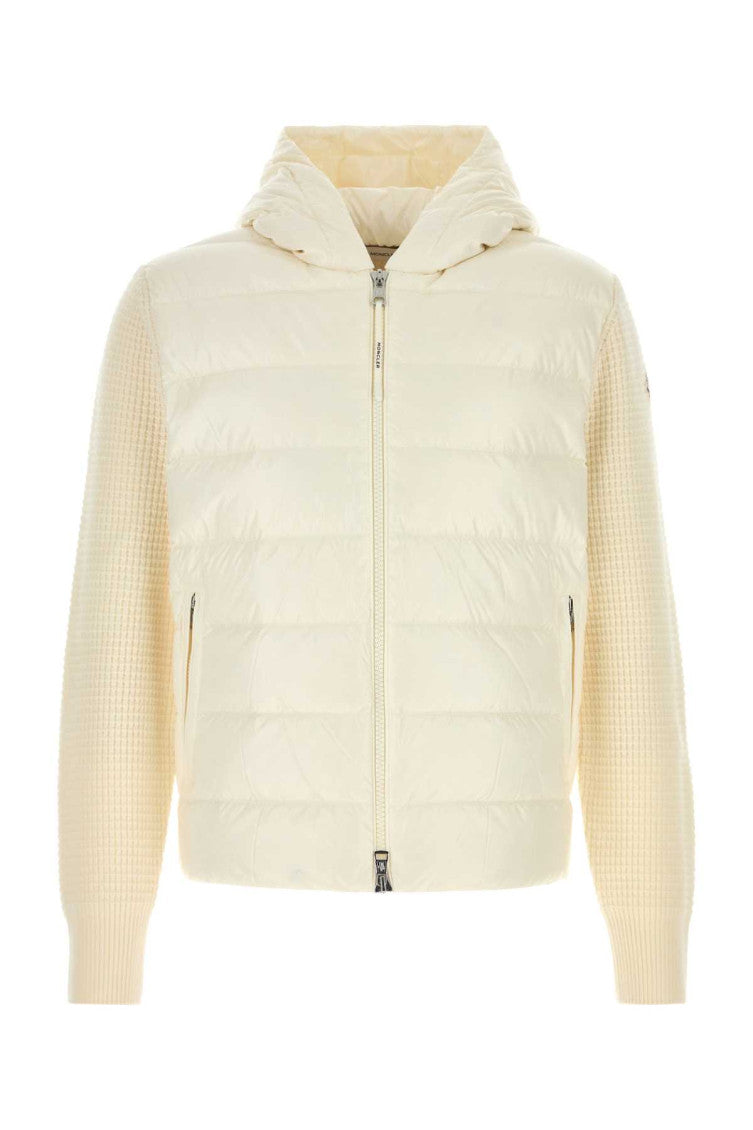 Off White Quilted Hood Jacket 1