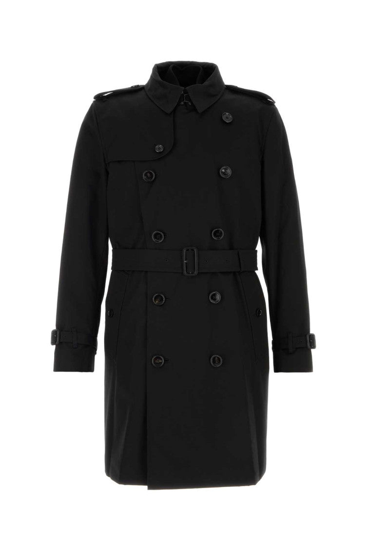 Black Double Breasted Coat 1