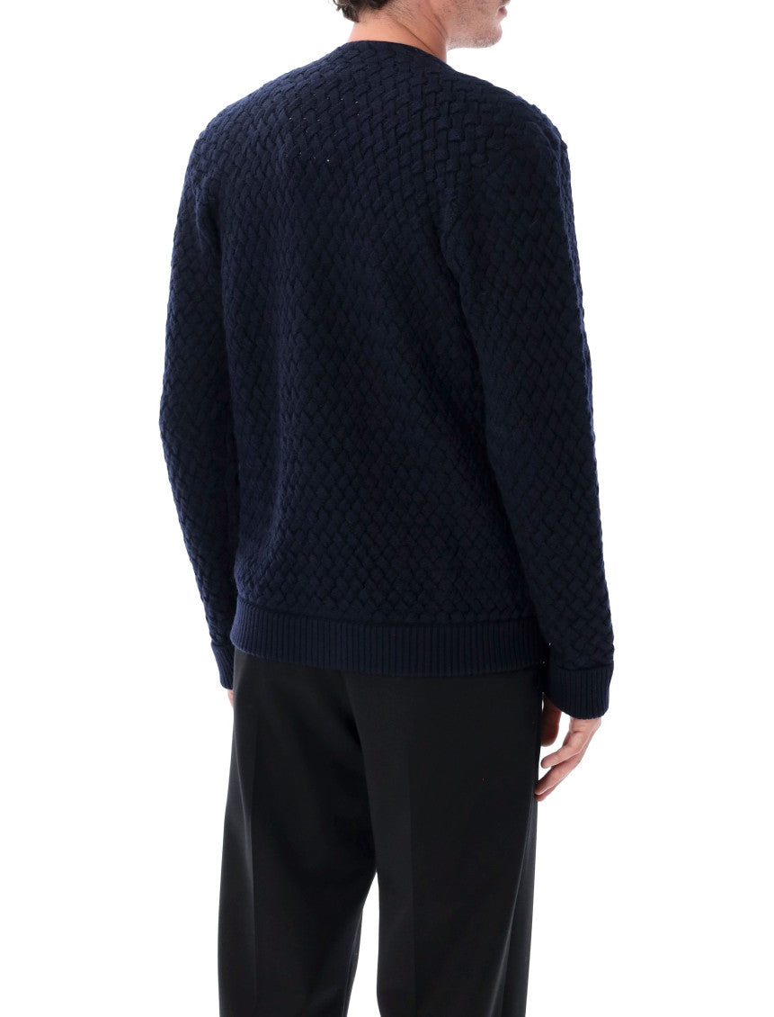 Midnight Blue Knitted Cardigan 2
