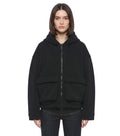Black Solid Hood Sweatshirt 1