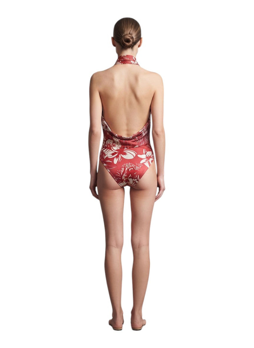 Red Floral Swimwear 2
