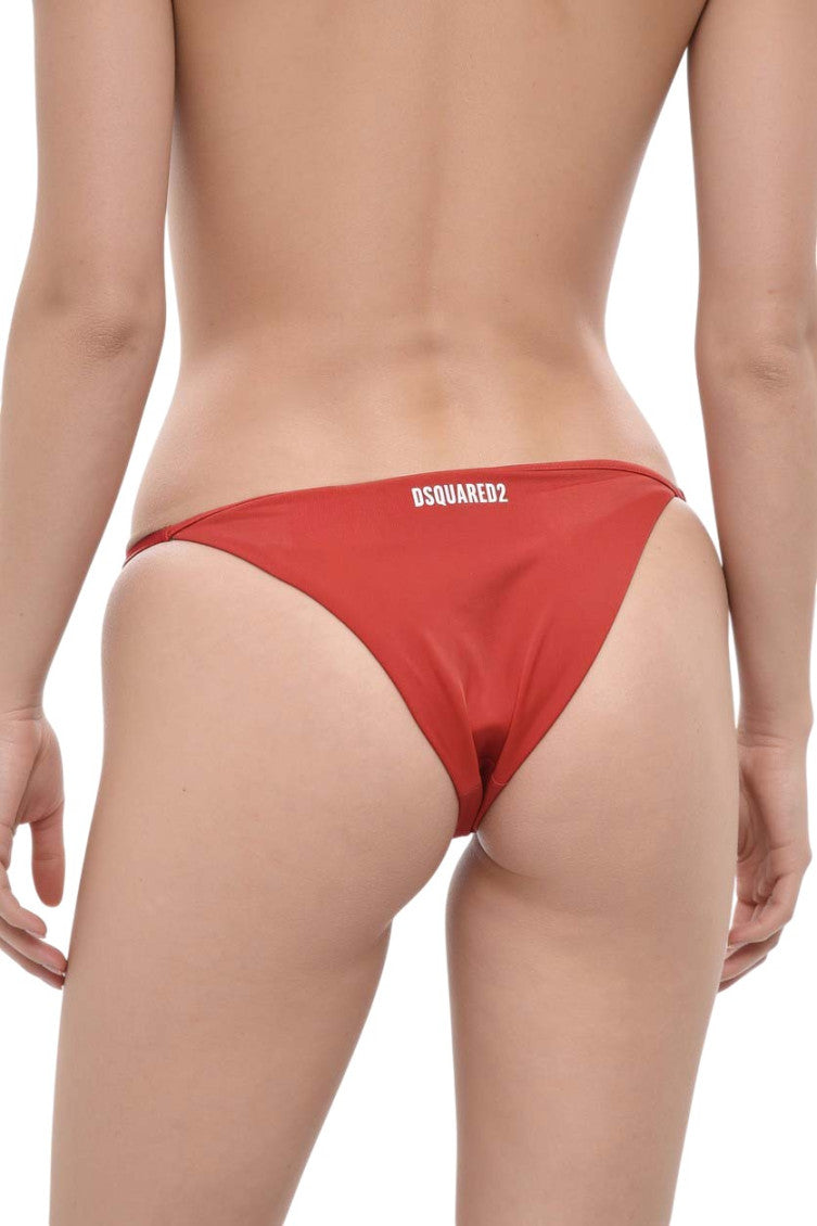 Red Logo Bikini Bottom Swimwear 2