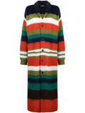 Multicolor Stripes V Neck Sweater 1