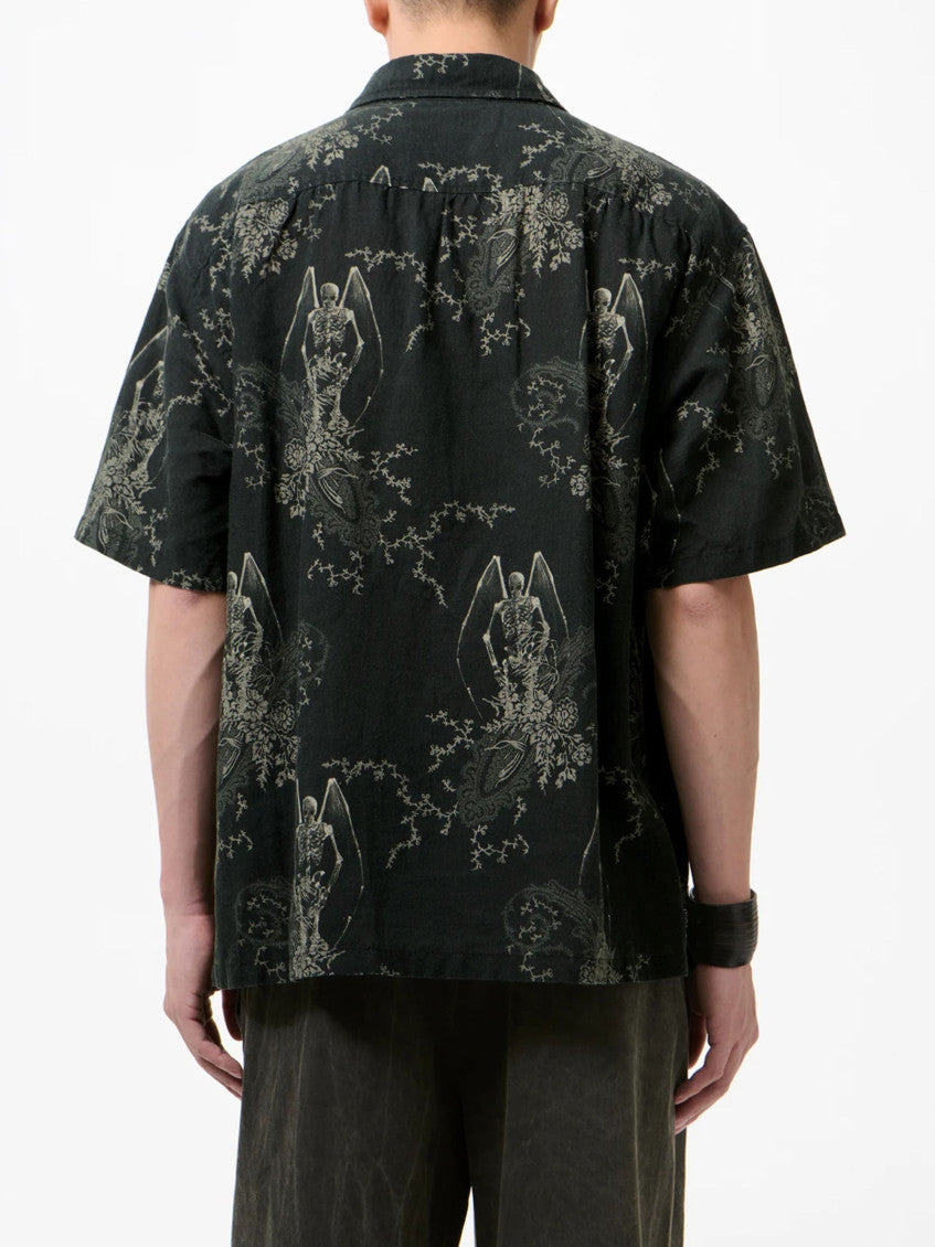 Grey Regular Paisley Shirt 3