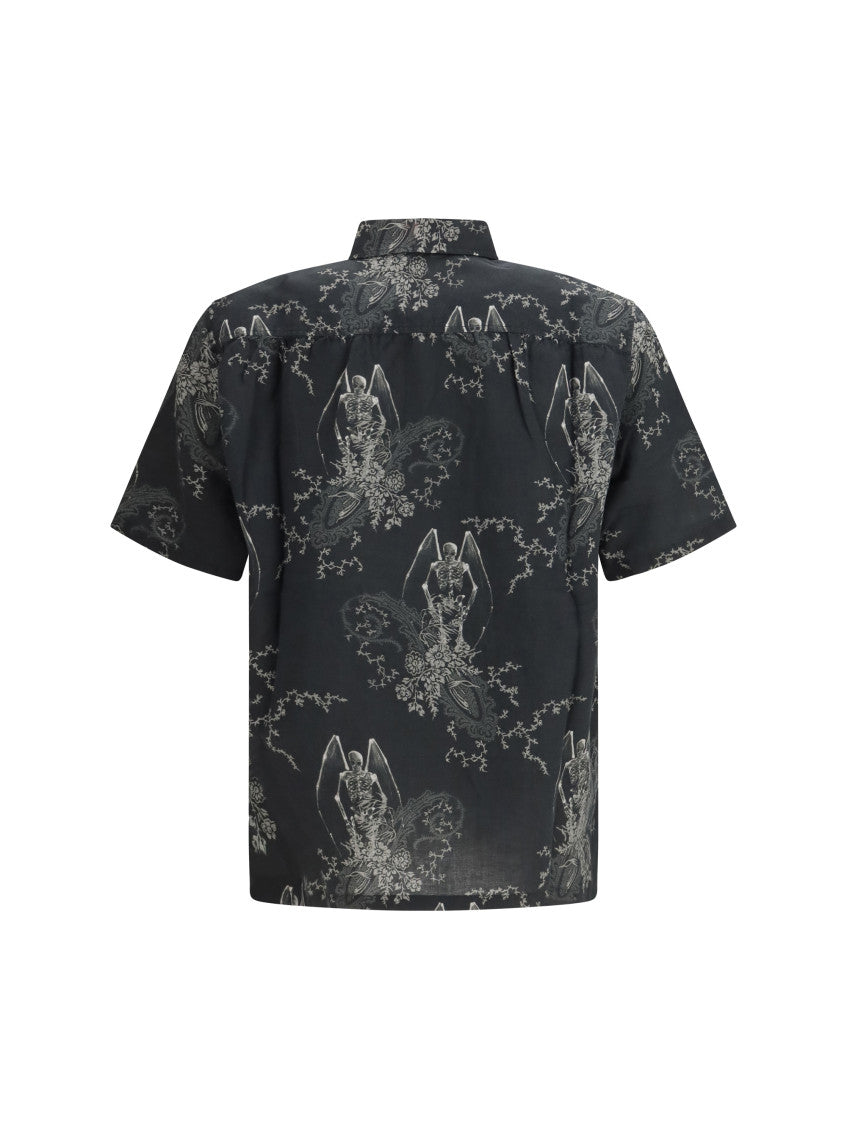 Grey Regular Paisley Shirt 4