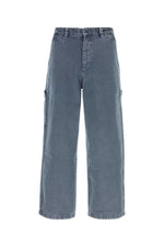 Navy Blue Loose Cargo Jeans 1