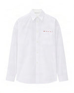 White Relaxed Solid Shirt 1