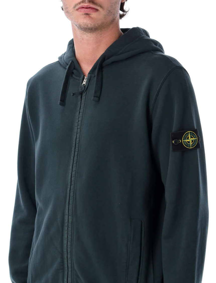 Dark Green Zip Up Hoodie 3