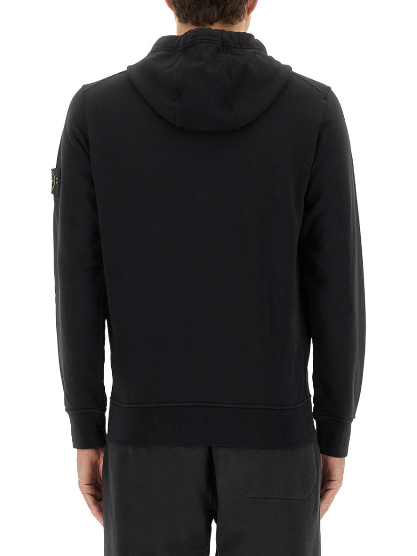 Black Regular Solid Hoodie 3
