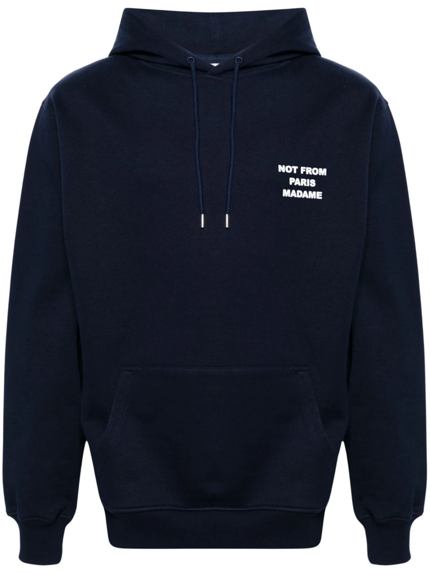 Navy Graphic Hood Sweatshirt 1